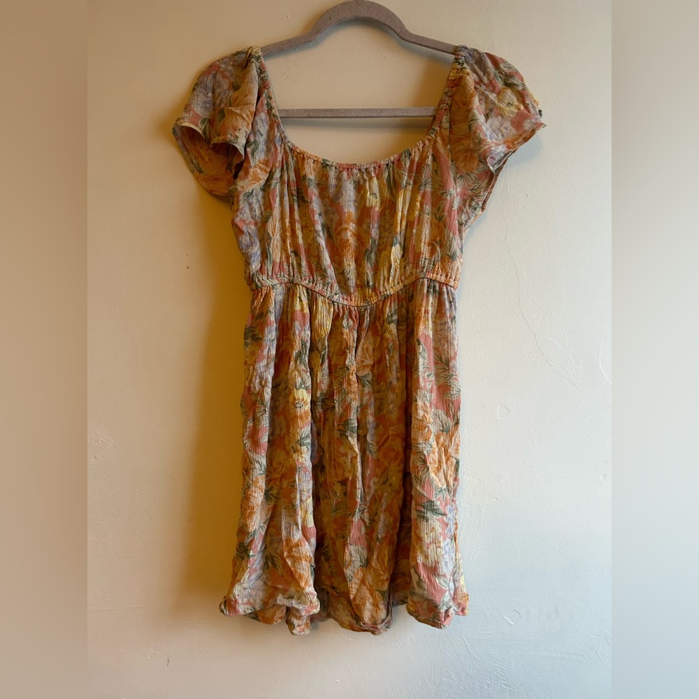 American Eagle Summer Floral Flowy Airy Babydoll Dress Size S - Picture 1 of 2
